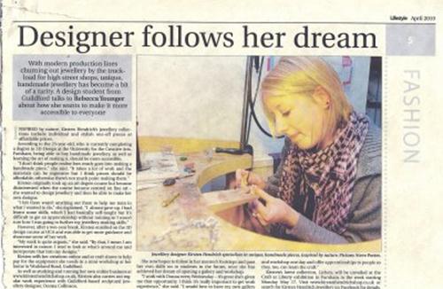 designer follows her dream
