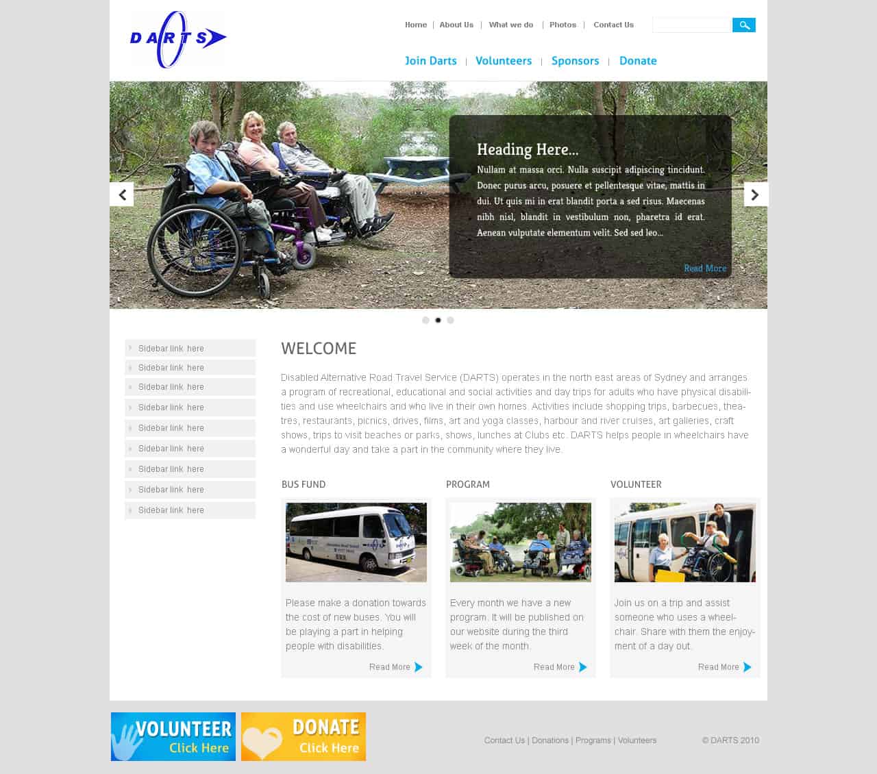 Charity Website Design