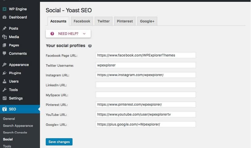 Social - Yoast SEO