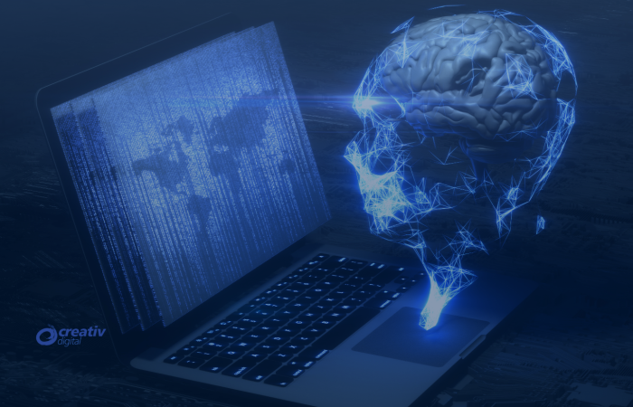 AI facing Laptop