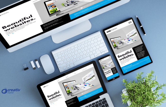 Computer and gadgets for building website
