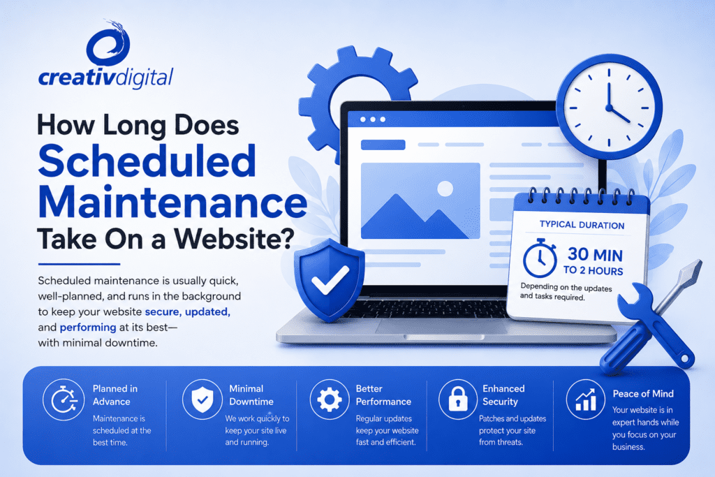 How Long Does Scheduled Maintenance Take On a Website